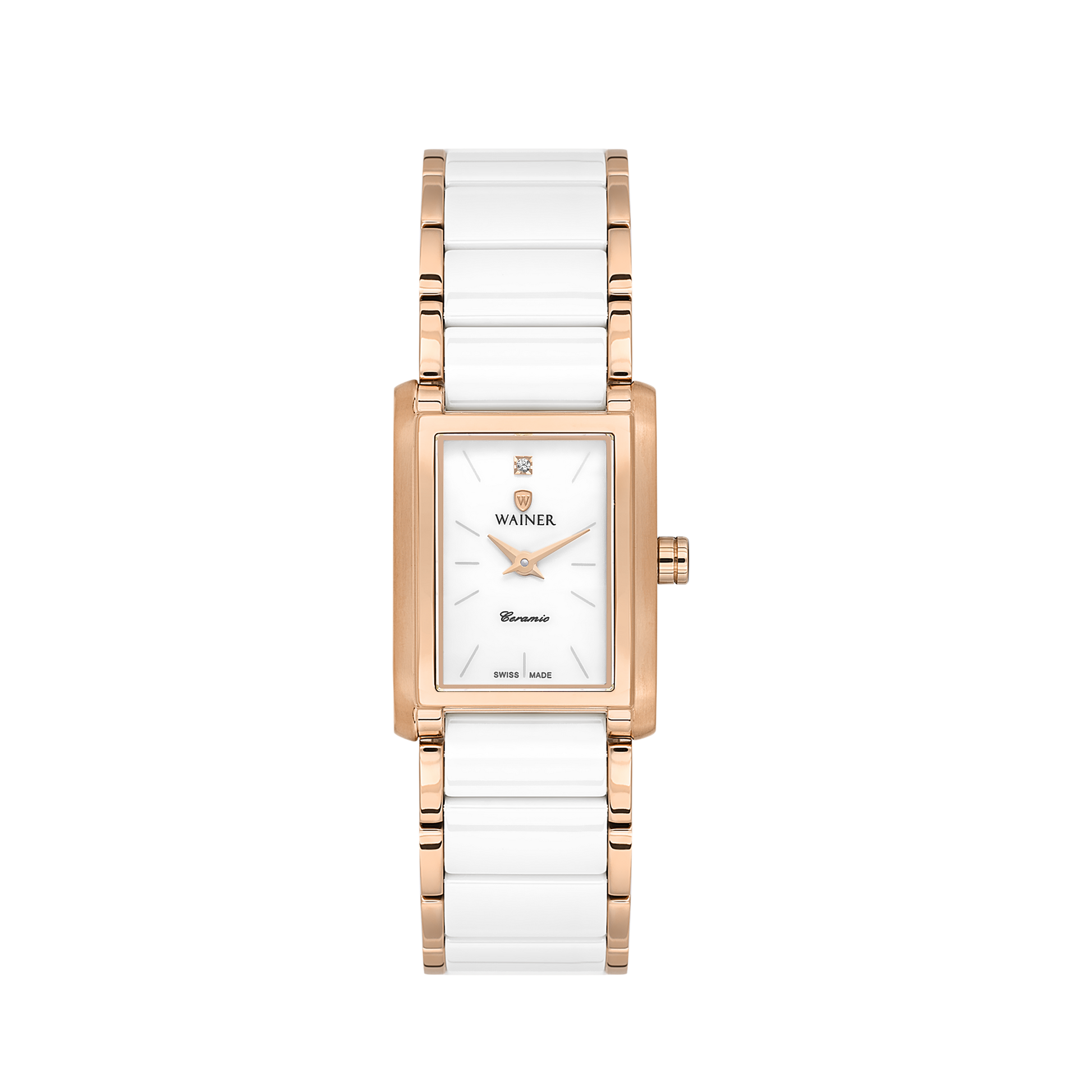 White / Rose Gold