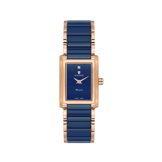 Navy Blue / Rose Gold
